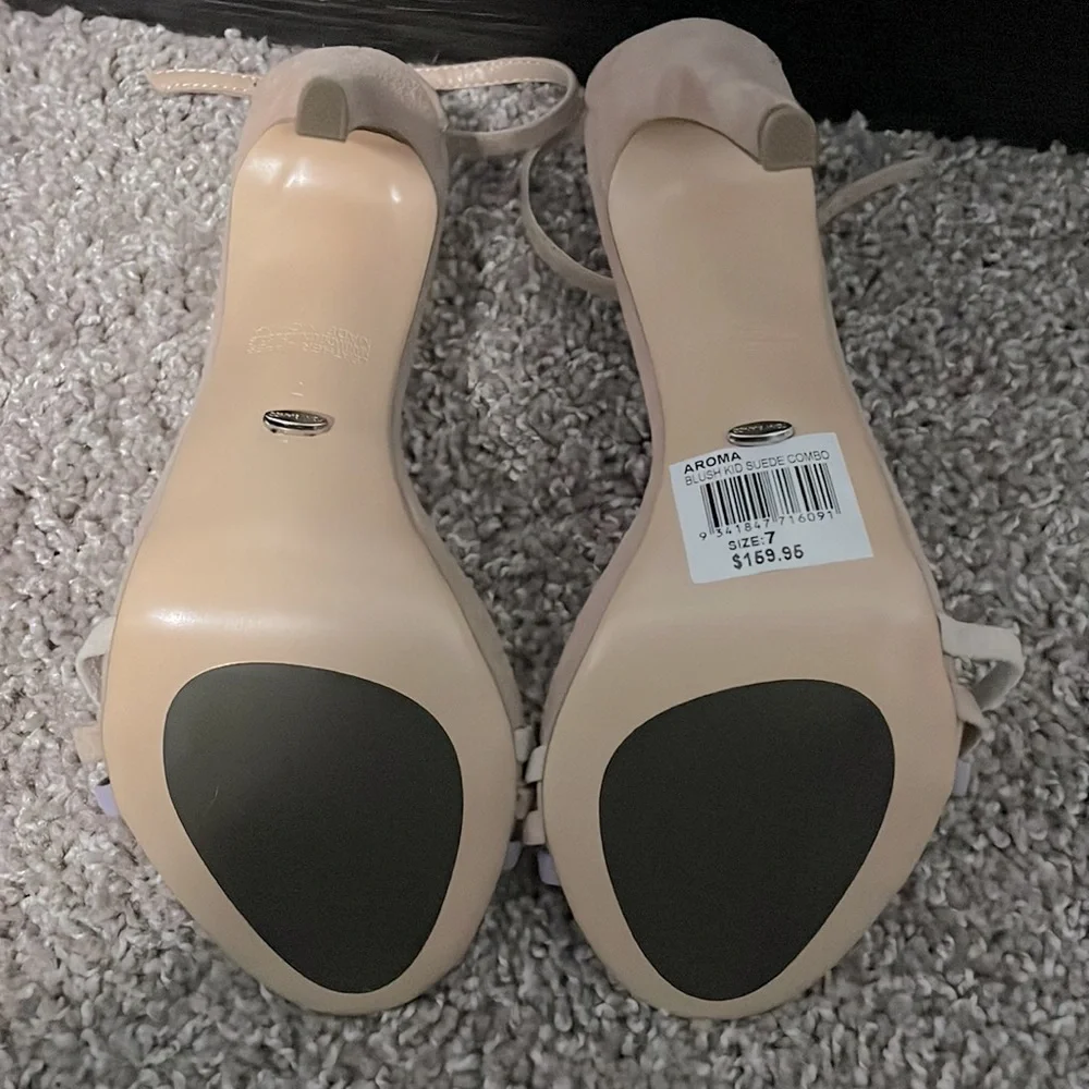 Tony Bianco Aroma Strappy Heeled Sandal In Blush Suede - Picture 9 of 10